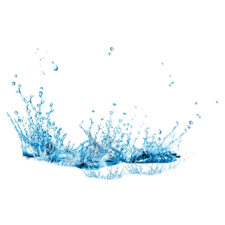 Вода на прозрачном фоне
