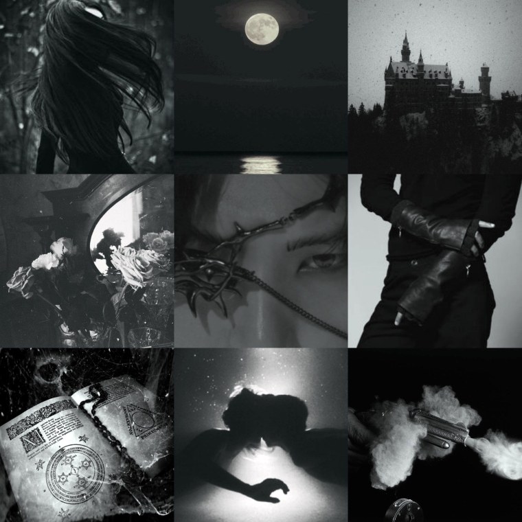Эстетика чёрного цвета коллаж
