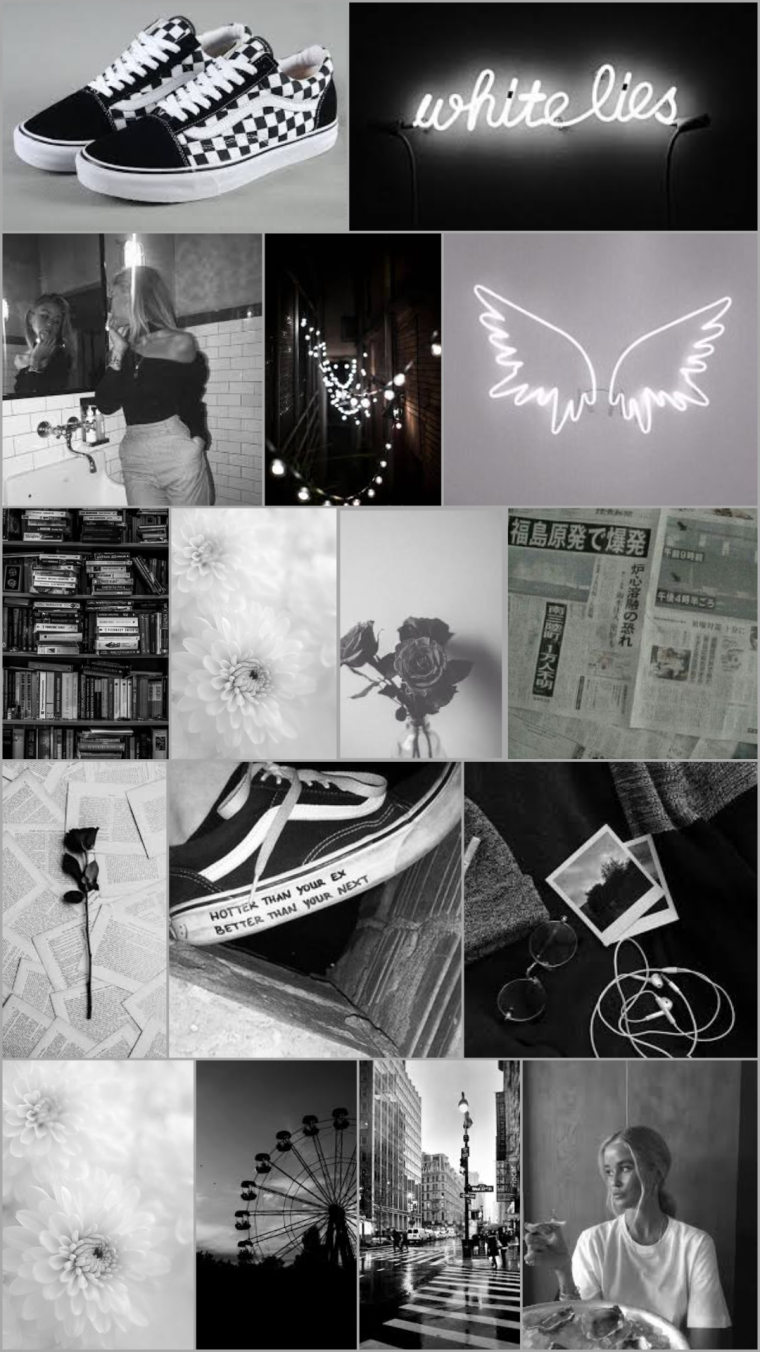 Чб Эстетика коллаж