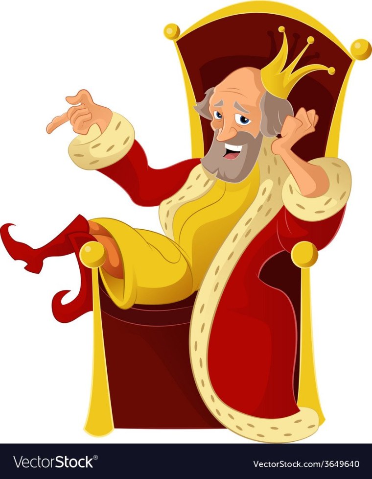 Сказочный Король на троне