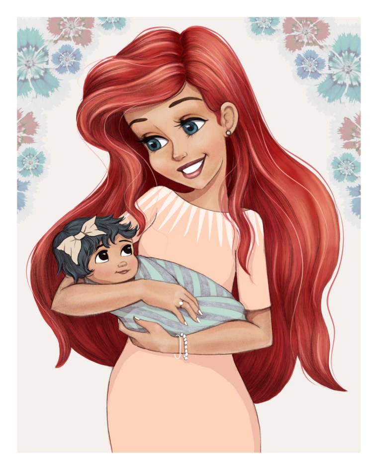 Принцессы Диснея в детстве Ариэль