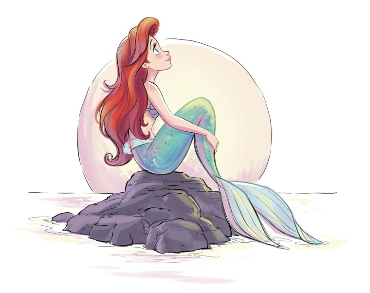 Ариэль акварель