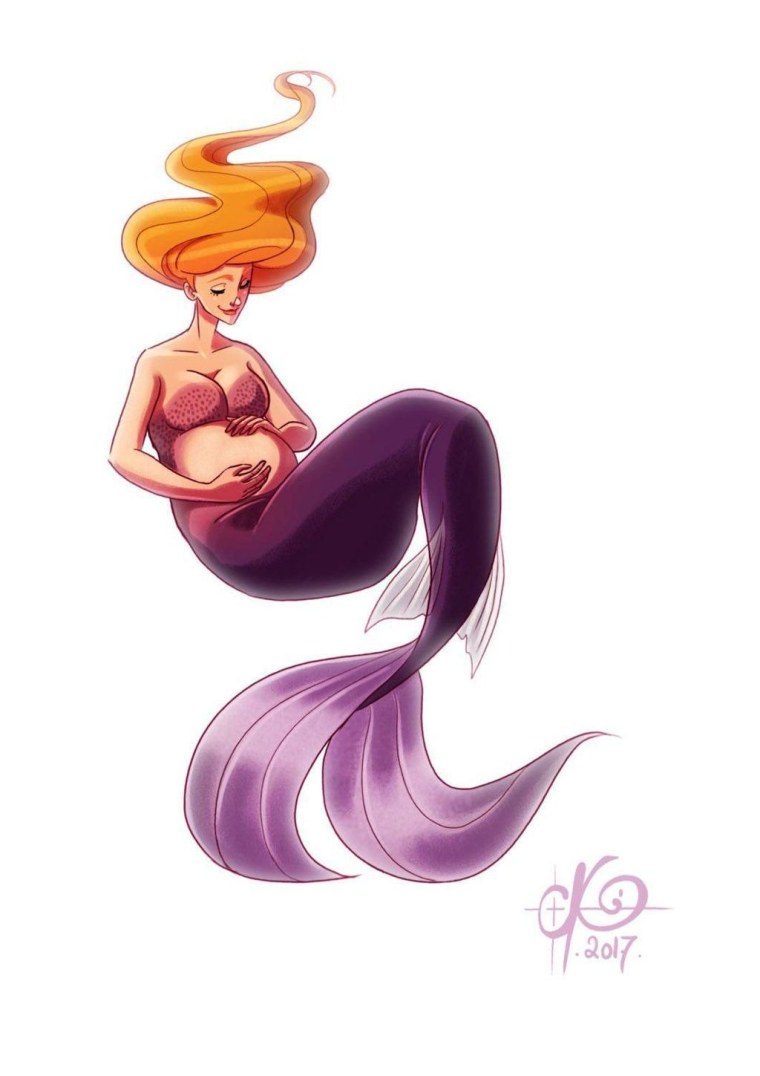 Беременная Русалка