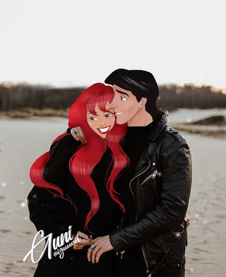 Ариэль и Эрик в реальной жизни