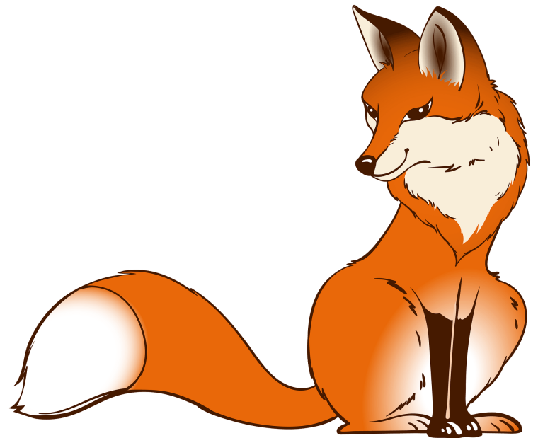 Лиса мультяшная