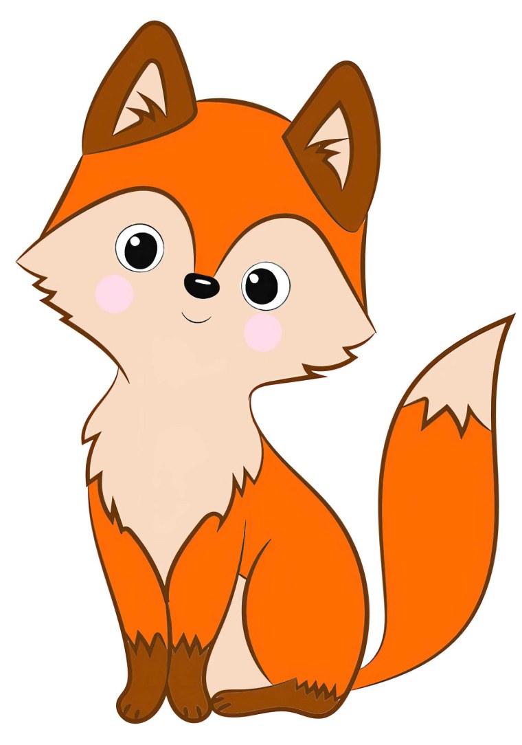 Лиса рисунок