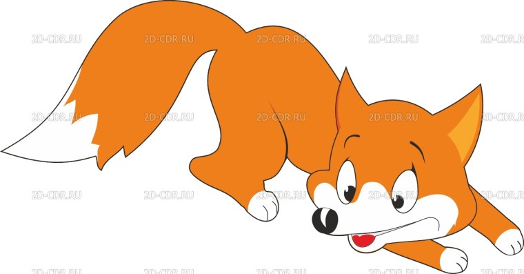 Картинка лисы для детей