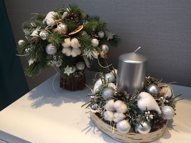 Новогодние композиции своими руками