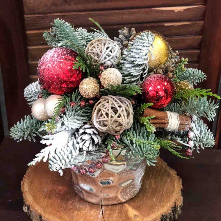 Новогодняя композиция в кружке