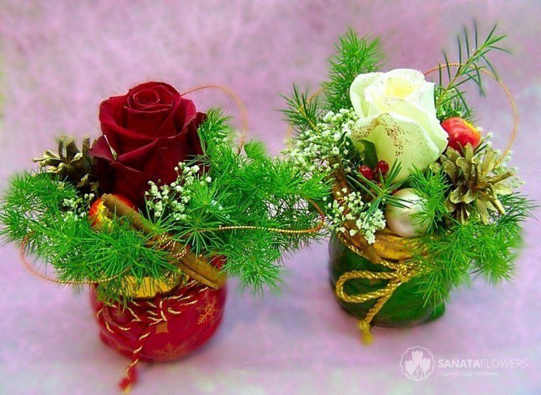 Хвойная экибана