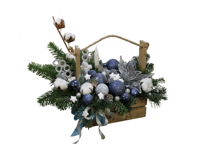 Композиция из нобилиса в ящике