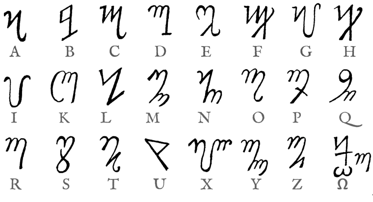 Фиванский алфавит ведьм