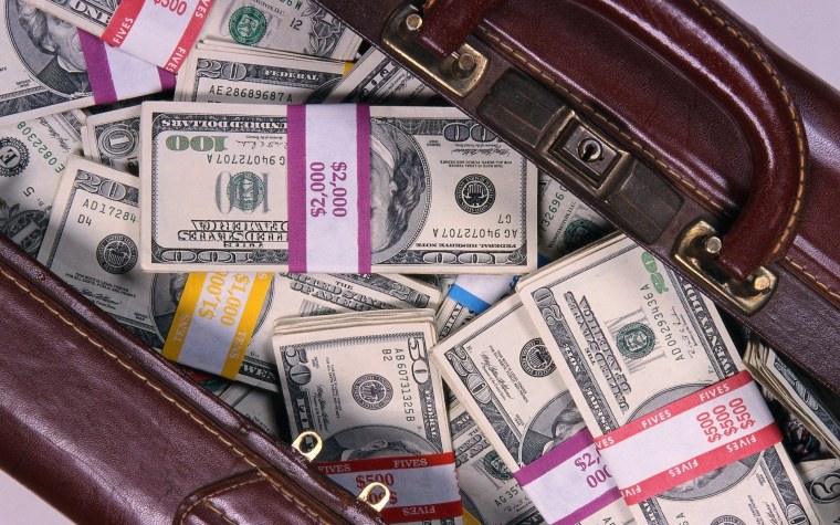 Сумка с долларами