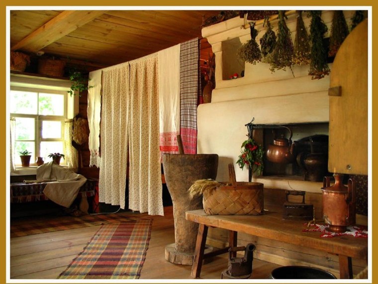 Горница зажиточного крестьянина 19 века