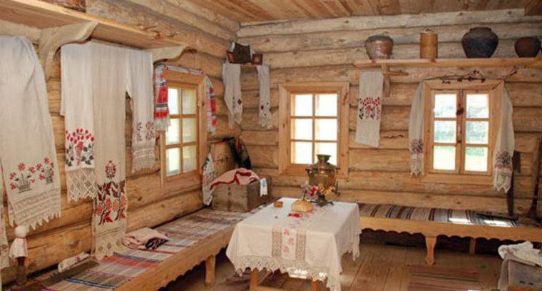 Русская изба в древней Руси