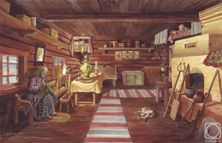 Максимов Крестьянская изба