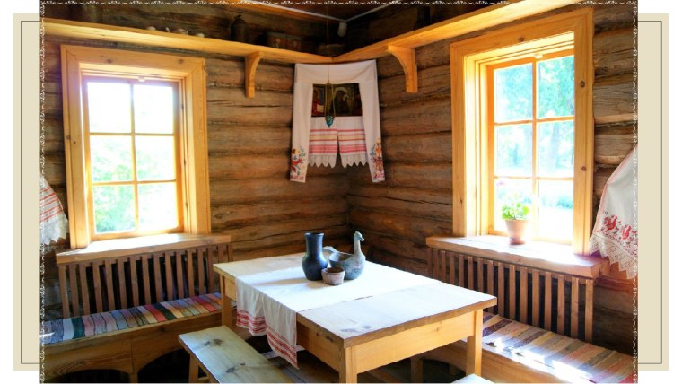 Красный угол в крестьянской избе