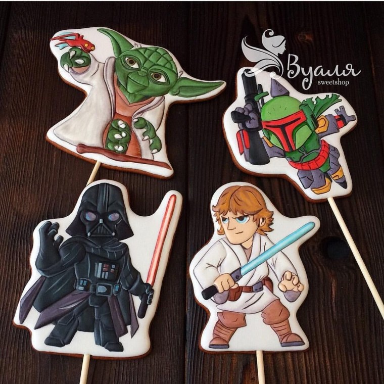 Пряник Дарт Вейдер имбирный