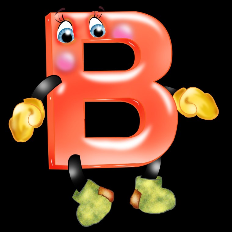 Буквы в виде человечков