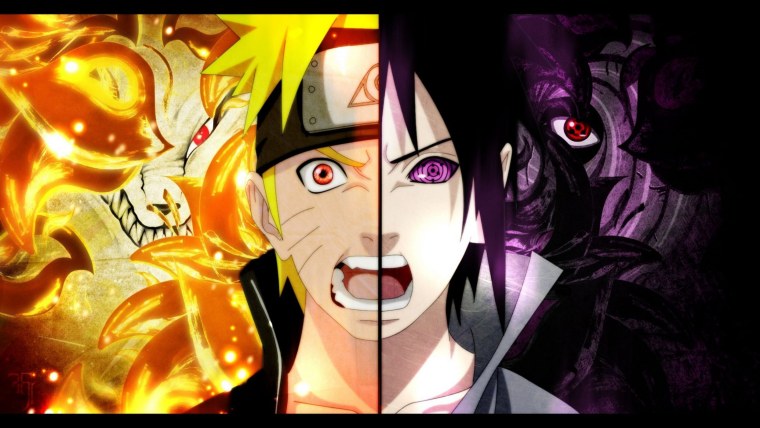 Наруто против Саске обои