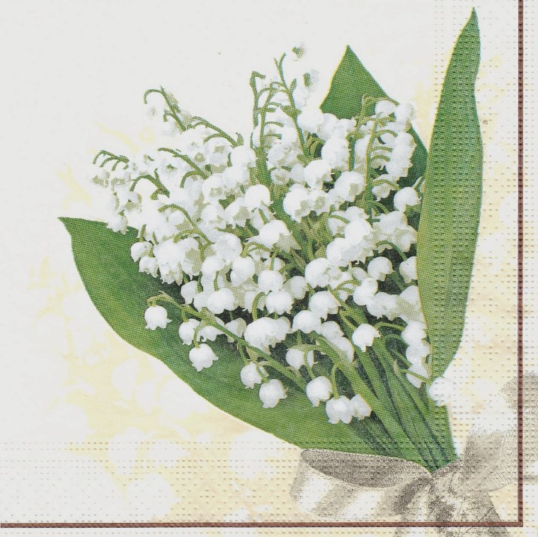 Салфетки для декупажа с ландышами