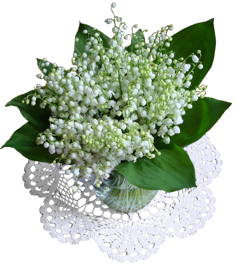 Красивый букет из ландышей