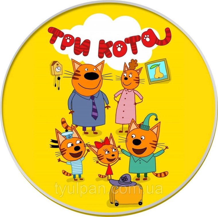 Три кота печать на торт