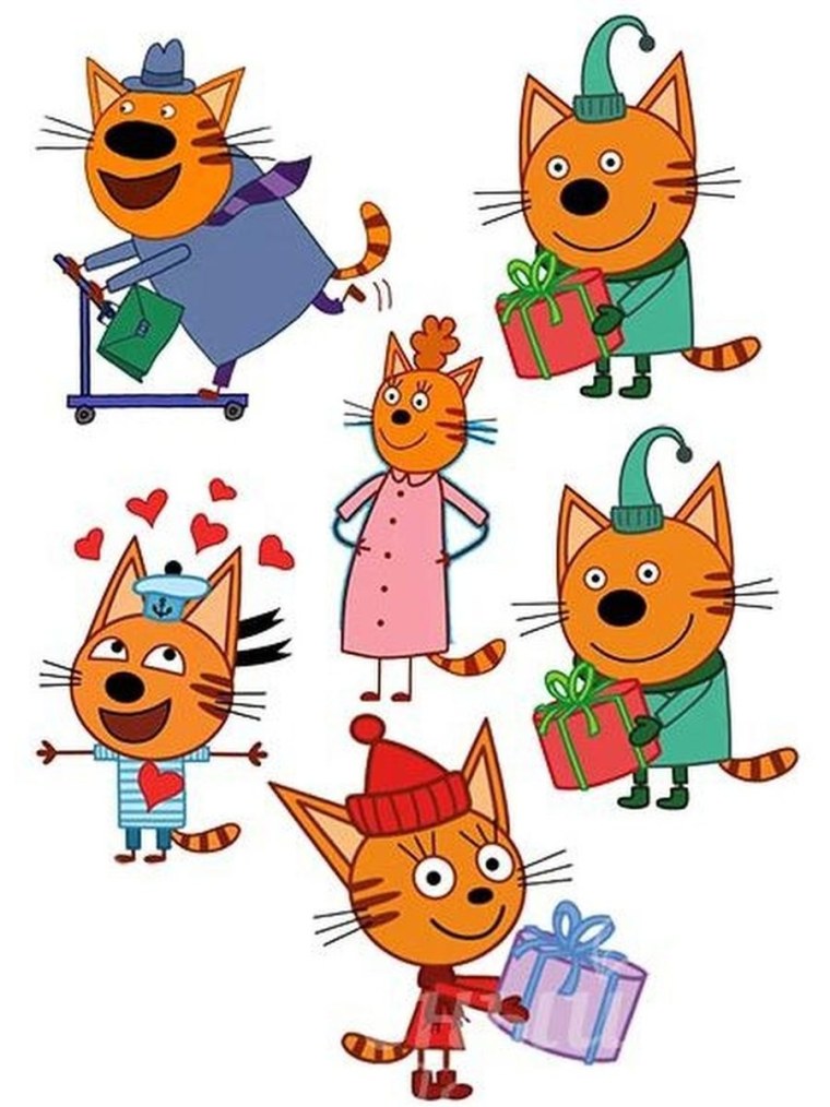 Три кота три хвоста Миу Миу Миу три кота