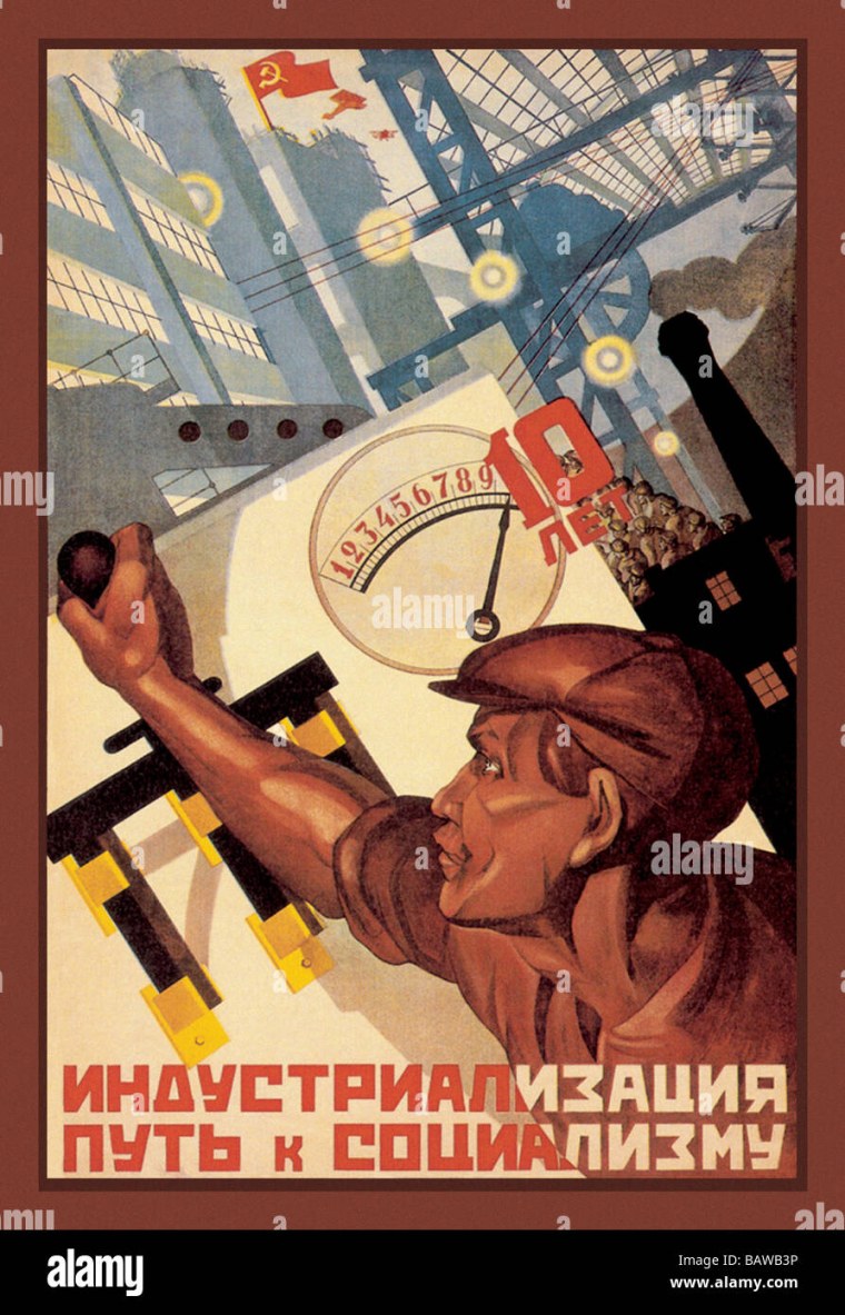 Индустриализация в СССР плакаты