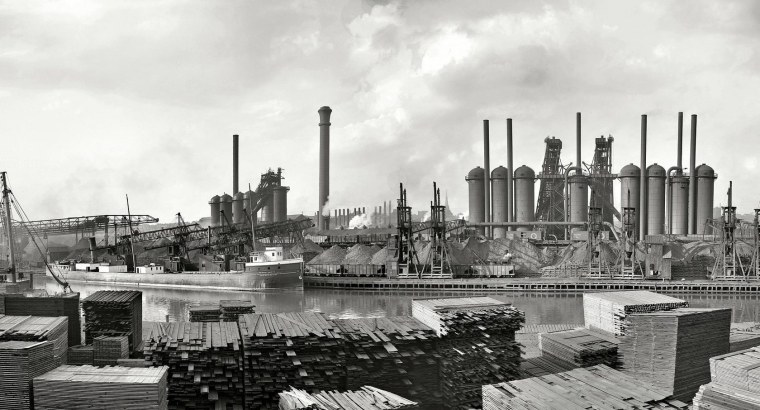 Сталелитейный завод США 19 век