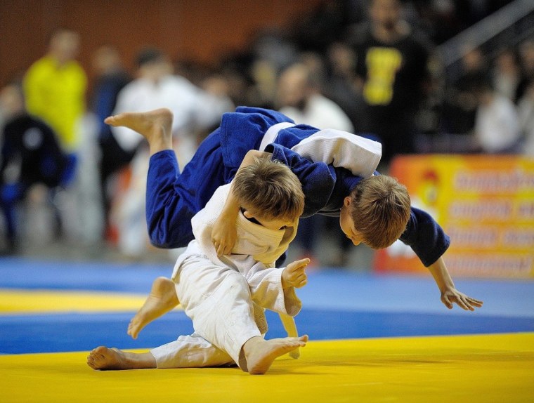 Борьба дзюдо дети