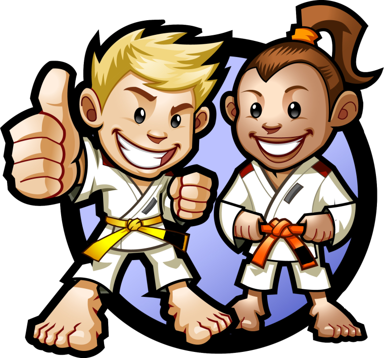 Дзюдоист мультяшный