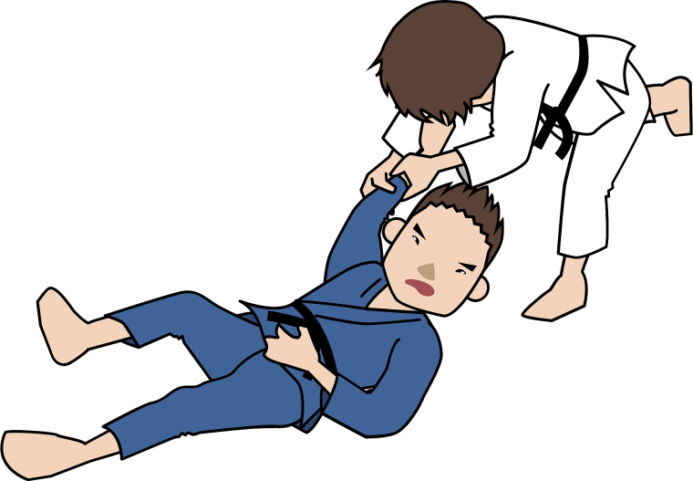 Дзюдо дети вектор