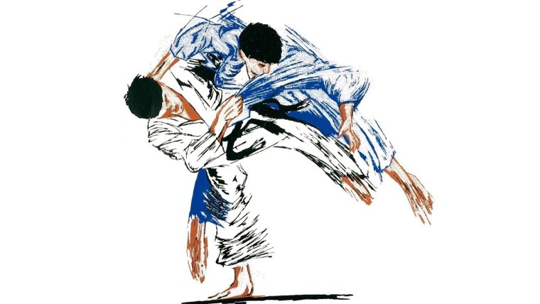 Дзюдо иллюстрация