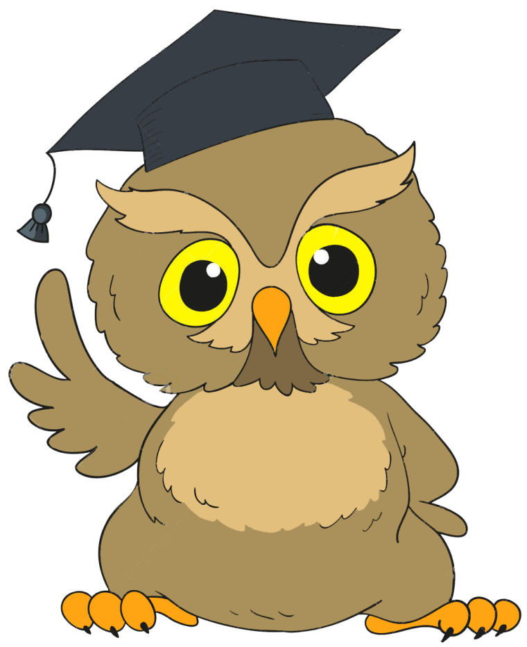 Совы мультяшные умные