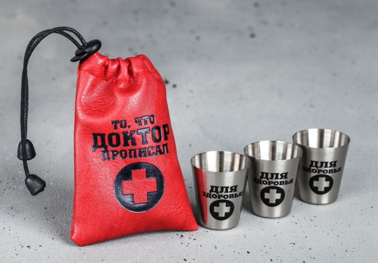 Набор стопок Komandor то, что доктор прописал 30 мл, 3 шт