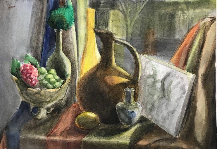 Академический натюрморт контражур