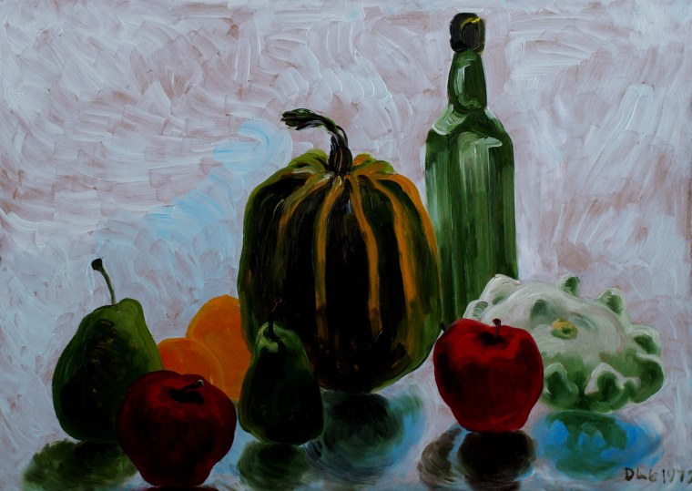 Натюрморт в контражуре гуашь