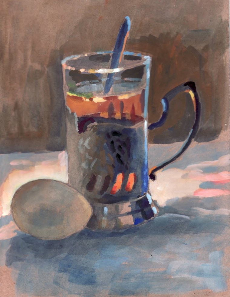 Контражурное освещение в натюрморте