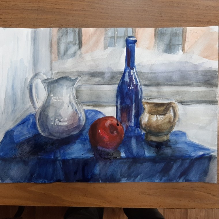 Натюрморт против света живопись