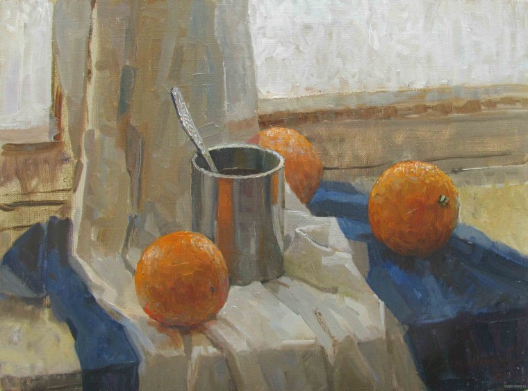 Академический натюрморт контражур