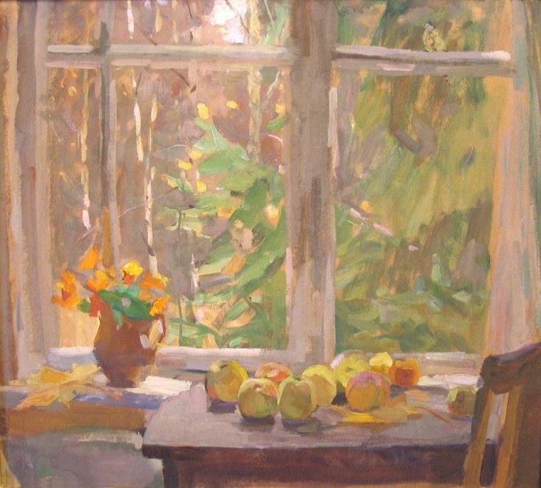 Осеннее окно в живописи