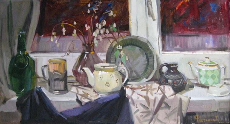 Натюрморт на окне постановка