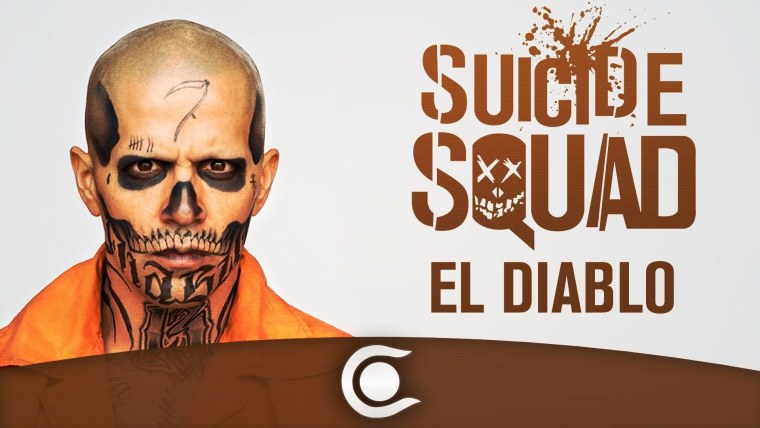 Отряд самоубийц Эль диабло надпись