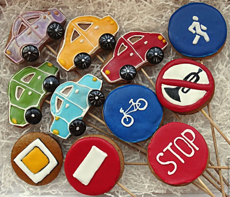 Пряники дорожные знаки