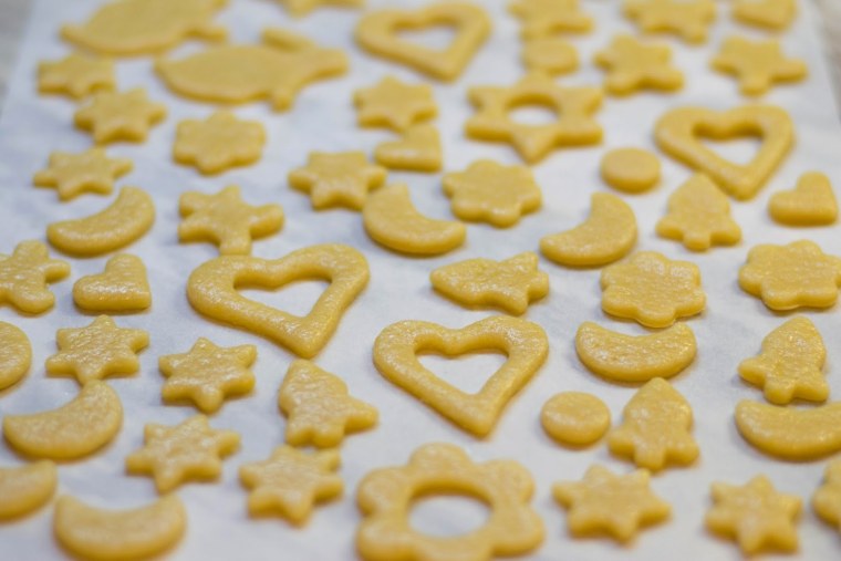 Песочное печенье квадратиками