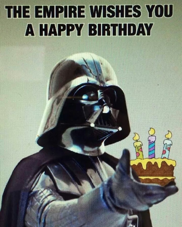 Вейдер с днем рождения