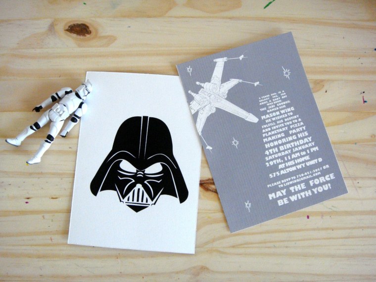 Открытка в стиле Звездных войн