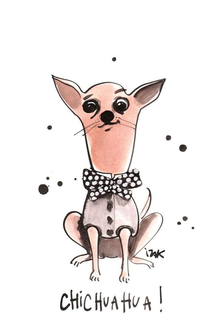 Чихуахуа новый год арт