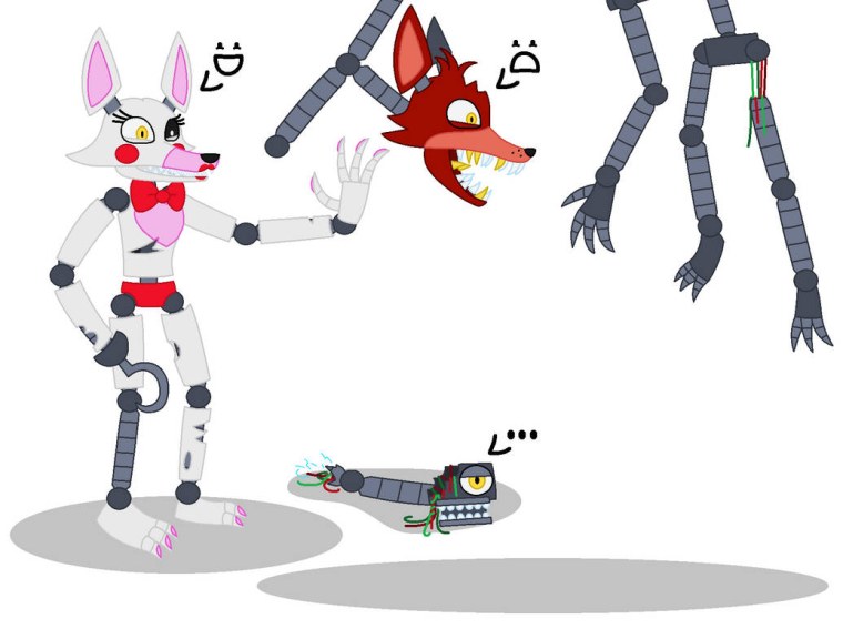 Мангл ФНАФ В полный рост